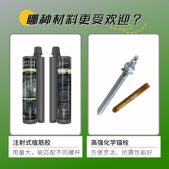 植筋膠和化學(xué)錨栓，哪個更受歡迎？